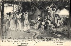 CPA En Provence La Farandole 