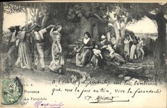 CPA En Provence La Farandole 