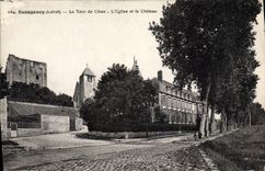 CPA Beaugency Loiret La Tour de Cesar L'Eglise et le Chateau 