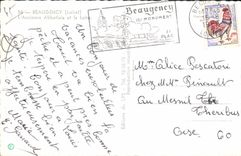 CPA Beaugency Loiret L'Ancienne Abbetiale et la Loire