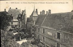 CPA Gien Loiret Le Chateau Sous Prefecture et Tribunal Reconstruit sous Anne de Beaujeu 