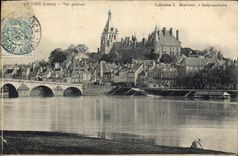 CPA Gien Loiret Vue generale 