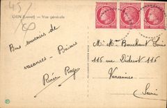 CPA Gien Loiret Vue generale 