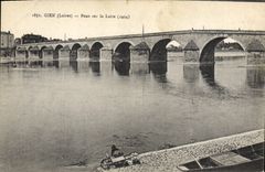 CPA Gien Loiret Pont sur la Loire 