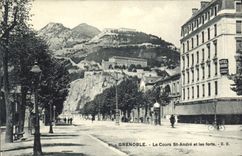 CPA Grenoble Le Cours St Andre et les forts 