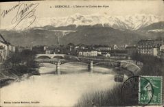 CPA Grenoble L'Isere et la Chaine des Alpes 