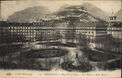 CPA Grenoble Place Victor Hugo Fort Rabot et Mont Racbel 