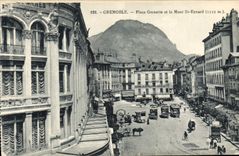 CPA Grenoble Place Grenette et le Mont St Eynard 