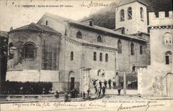 CPA Grenoble Eglise St Laurent Enfants (animee)