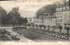CPA L'Isere Pittoresque Grenoble Jardin des Fleurs 