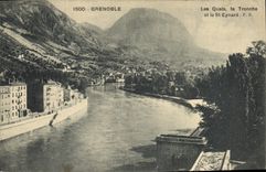 CPA Grenoble Les Quais la Tronche et le St Eynard 