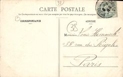 CPA Grenoble Vue generale et la chaine des Alpes 