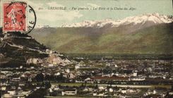 CPA Grenoble Vue generale Les Forts et la Chaine des Alpes 