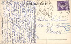 CPA Grenoble Vue generale et les chaine des Alpes 