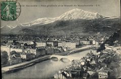 CPA Grenoble Vue generale et le Massif du Moucherotte 