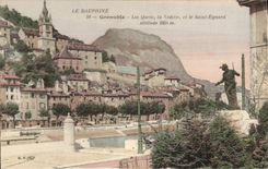 CPA Grenoble Les Quais la vedette et le Saint Eynard 