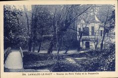 CPA Lamalou le Haut Source du Petit Vichy et la Passerelle 