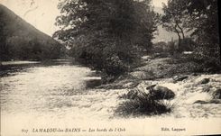 CPA Lamalou les Bains Les bords de l'Orb 