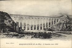 CPA Roquefavour Bouches du Phone L'Aqueduc vers 1850 
