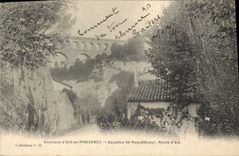 CPA Environs d'Aix en Provence Aqueduc de Roquefavour Route d'Aix 
