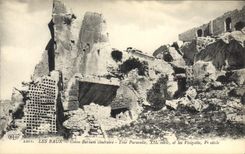 CPA Les Baux Colon Barium cineraire Tour Paravelle et le Visigoths