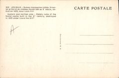 CPA Les Baux Ruines imposantes du chateau feodal bati au X siecle