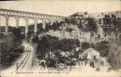 CPA Roquefavour Vue vers l'Hotel Arquier 