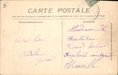 CPA Roquefavour La Route et le Pont 