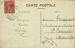 CPA Vue generale de Tarascon le pont suspendu sur le Phone l'ancien chateau de Roi Rene et le Cloche