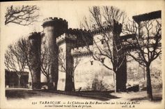 CPA Tarascon Le Chateau du Roi Rene sur le bord du Phone 