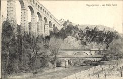 CPA Roquefavour Les trois Ponts 