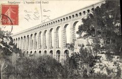 CPA Roquefavour l'Aqueduc cote ouest 