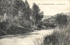 CPA Roquefavour les bords de l'Arc 