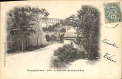 CPA Roquefavour L'Arrivee du Cote d'Aix 