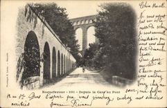 CPA Roquefavour Depuis la Gare au Pont 