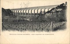 CPA Environs d'Aix en Provence Pont acqueduc de Roquefavour 