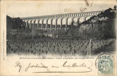 CPA Environs d'Aix en Provence Pont acqueduc de Roquefavour 
