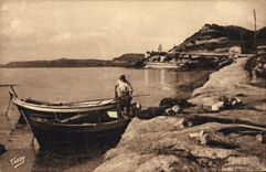 CPA Sites de Provence Littoral de Marseille Bords de l'Etang de Berre Au fond la Route de St Chamas 