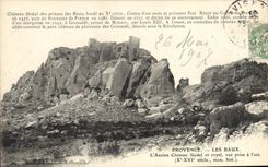 CPA Provence Les Baux L'Ancien CHateau feodal et royal vue prise a l'est 