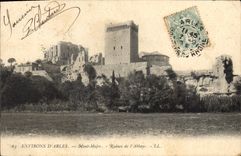 CPA Environs d'Arles Mont Major Ruines de l'Abbaye 