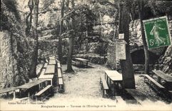 CPA Roquefavour Terrasse de l'Ermitage et la Source 