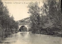 CPA Roquefavour Le Pont du P L M sur l'Arc 