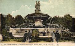 CPA Aix en Provence La Fontaine Monumentale 