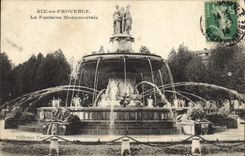 CPA Aix en Provence La Fontaine Monumentale 