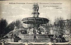 CPA Aix en Provence Fontaine Monumentale 