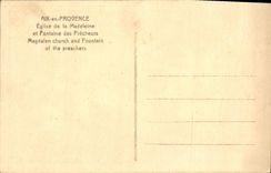 CPA Aix en Provence Eglise de la Madeleine et Fontaine des Precheurs 