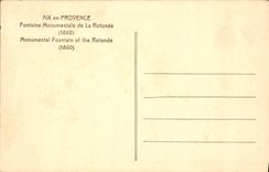 CPA Aix en Provence Fontaine Monumentale de la Rotonde 