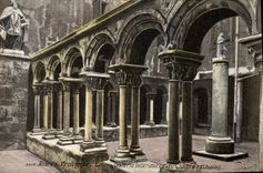 CPA Aix en Provence Galerie interieures du Cloitre XI siecle 