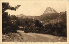 CPA Gemenos B du R le Pic de Bretagne vu de la route de la Sainte Baume 