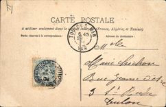 CPA Marseille la cannebiere et la rue Noailles